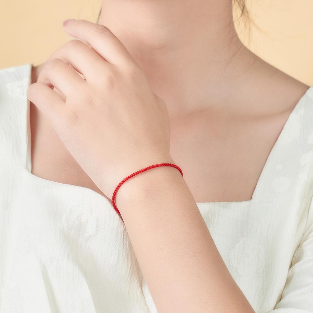 Simple Red String Bracelet for Women Men Adjustable Handmade Red Cord Bracelet for Protection and Good Luck Charm Jewelry