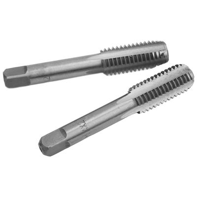 2pcs High Speed Steel Metric Thread Tap Straight Flutes Thread Tapping Tool Hand Thread Tap