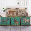 Nordic Vintage Animal Patterns Digital Printing Short Plush Pillow Covers For Car Sofa Office Cushion Cover Home Goods