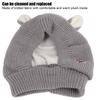 Knitted Rabbits Ear Pet Hat Noise   Warm Dog Grooming Earmuffs Hat for Large Dogs