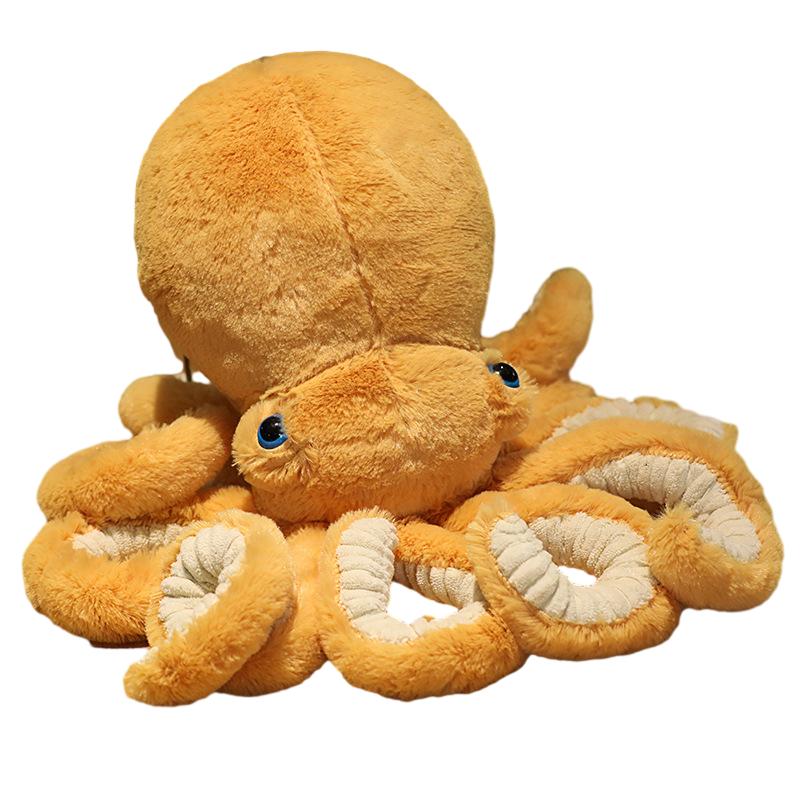 

Toy Plush Octopus Home Decoration Kids Doll Birthday Gift Cushion Present Pillow коричневый