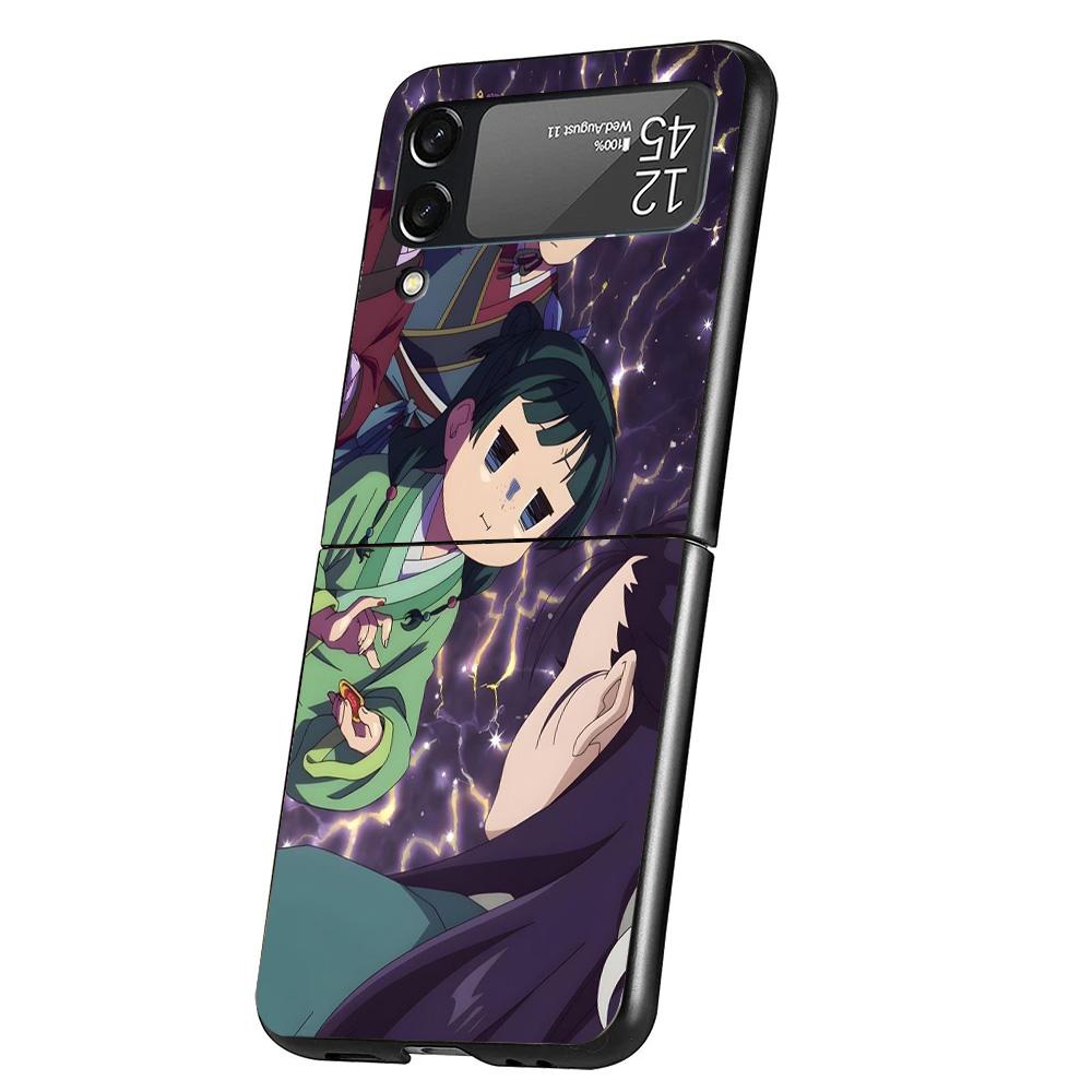 A-Apothecary D-Diaries Anime Cover Phone Case For Samsung Galaxy Z Flip 7 6 5 4 3 5G Flip7 Flip6 Flip5 Flip4 Flip3 Black Fundas