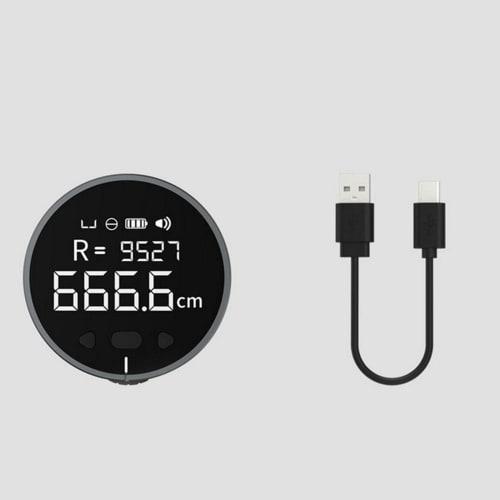 Rechargeable Digital Tape Measure, Small, Smart, Long-Range Rolling Measuring Tool with 1.8-inch VA LCD Display