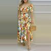 Spring New Fashion Elegant Printed Vest High Waist Skirt Set Women's Outfits for Women European American Crossborder Clothing
