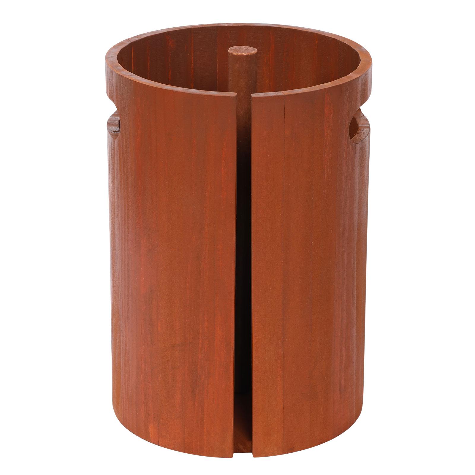 

Wood Paper Towel Holder for Countertop Kitchen Bathroom Towel Holder with Splash Guard Handle Weighted Non Slip Base Home Decor коричневий