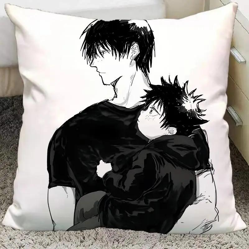 Anime Jujutsu Kaisen Toji Fushiguro Pillow And Pillowcase Double Sided Pattern Throw Pillows 40X40Cm