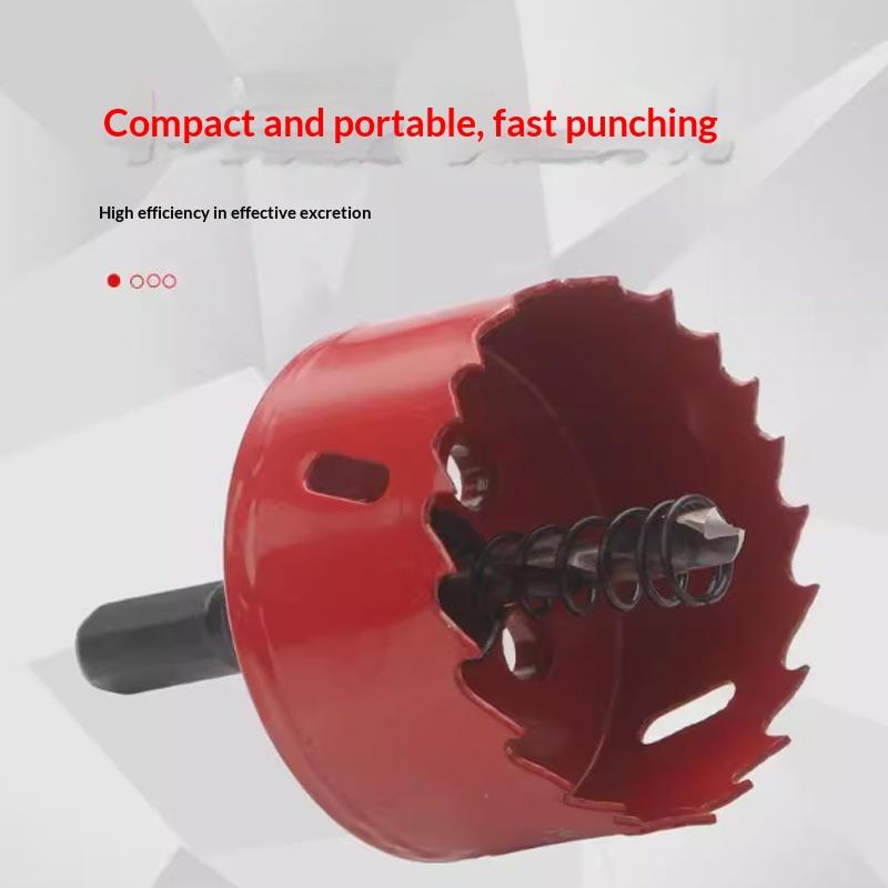 1Pcs(15-45Mm) Bi-Metal Hole Saw Single Size With Drill Spring Pvc Iron Wood Drilling Opener For Home Renovation