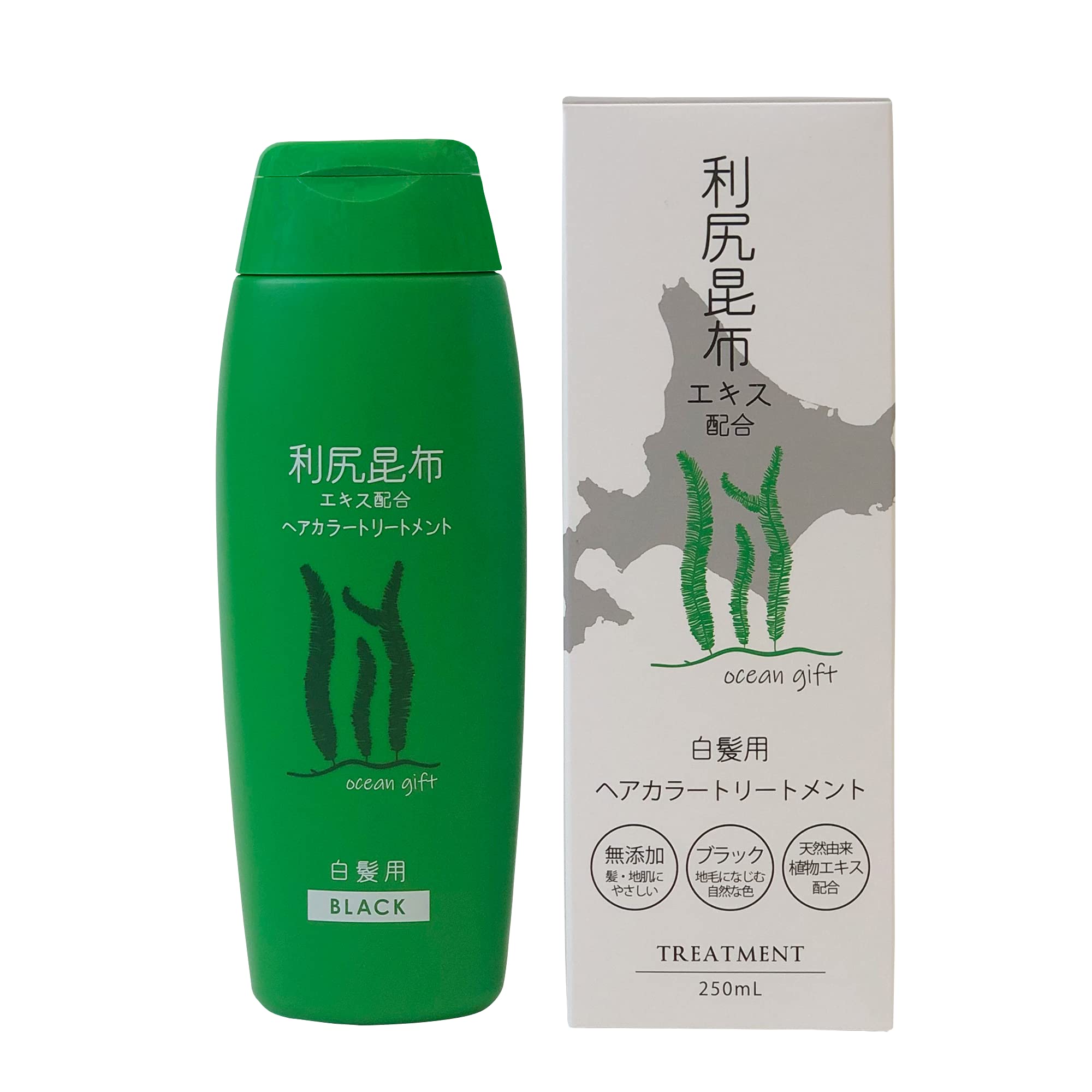 

Nippon Medico Rishiri Kelp Hair Color Treatment 250mL (Black)