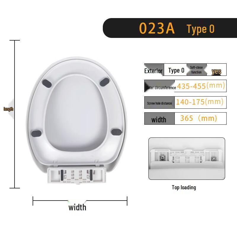 

Xuanyong O-Shape Thickened Slow-Close Toilet Seat