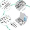 Presser Foot Sewing Machine Feet Kit, Professional Domestic Set Stainless Material Steel Suitable for Most Sewing Machines Multiple In One Set