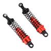 2PCS RC Shock Absorber FourWheel Drive Damper Aluminium Alloy for 1 16 Remote Control Monster(Red )
