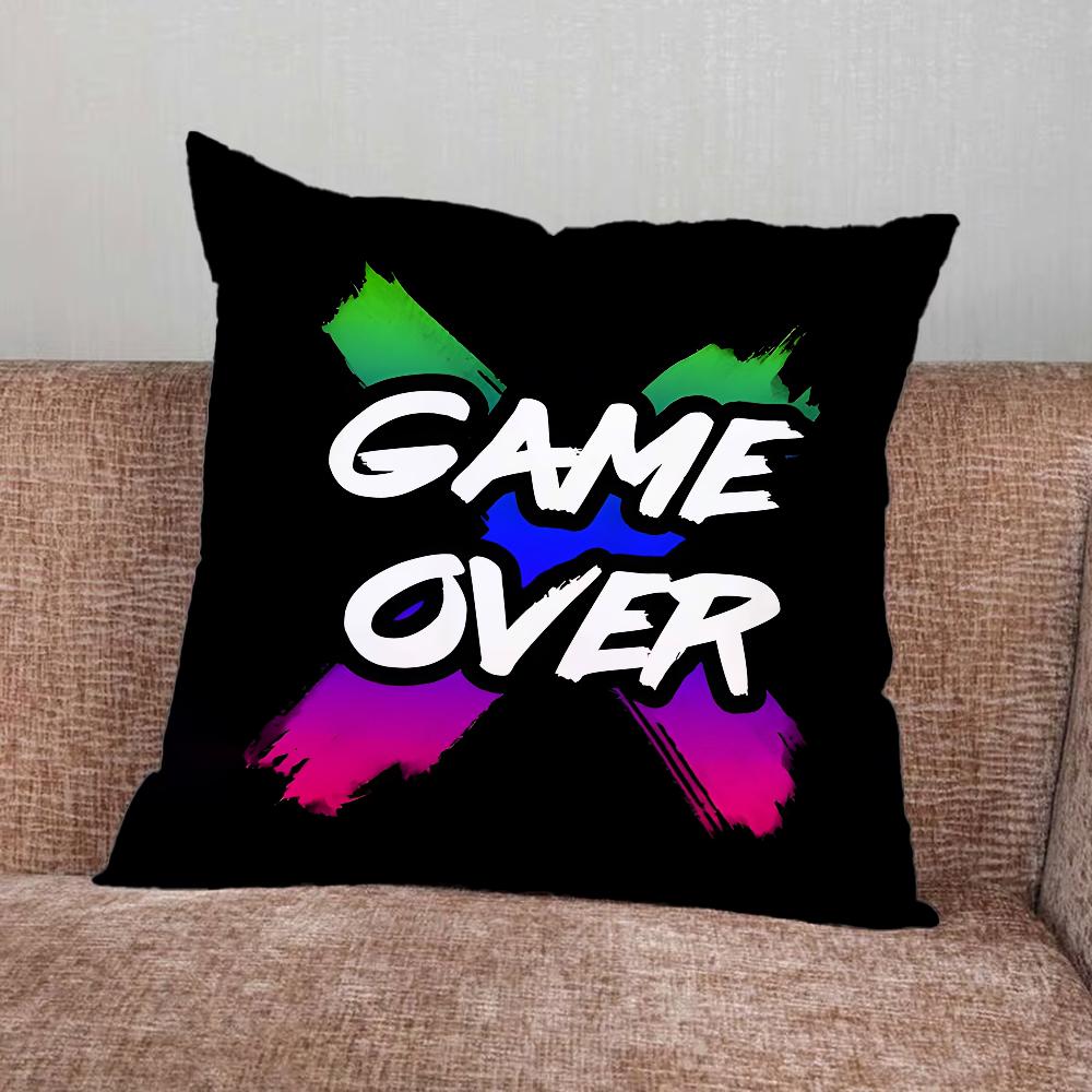 Console Gamepad Gamer Play Pillow Case For Home Bedroom Car Office Decoration Living Room Sofa Cushion Cover Suitable