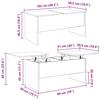 Artisan Oak Coffee Table 102 x 50.5 x 46.5 cm Engineered Wood