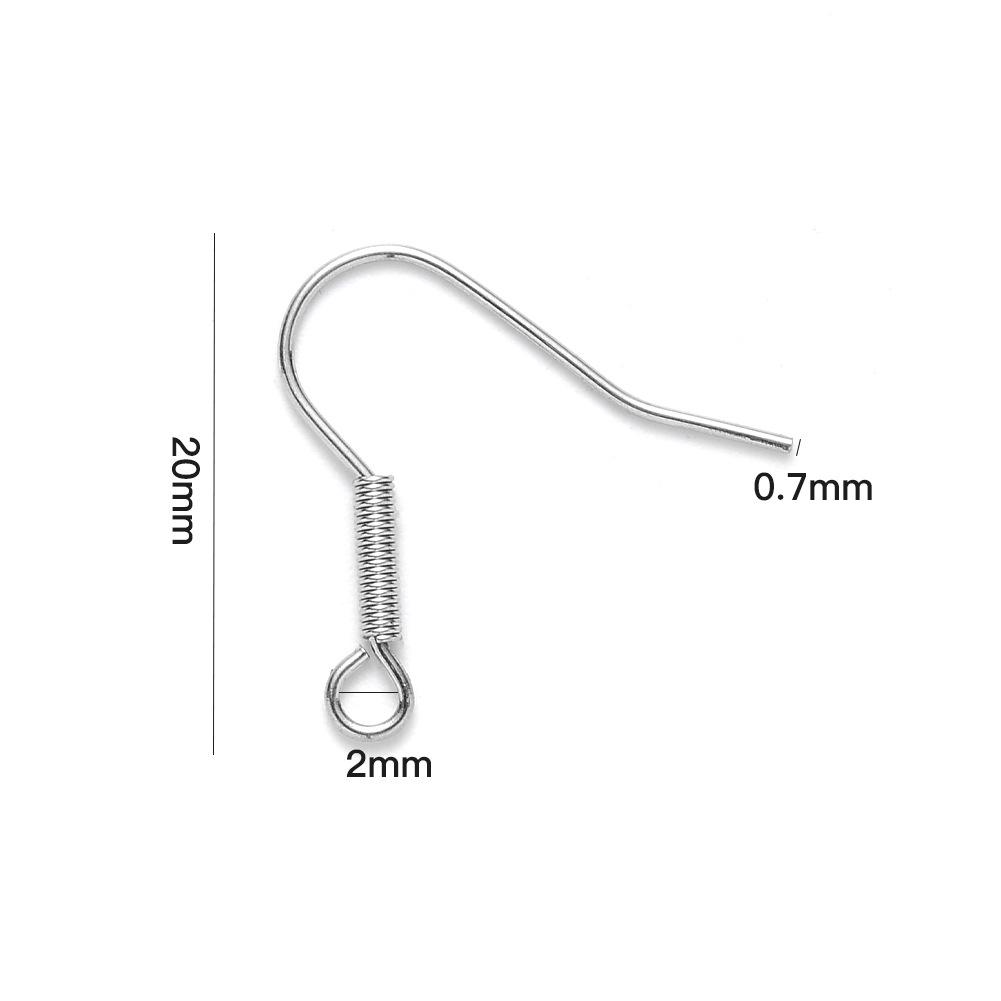 DIY 304 Stainless Steel Earring Hooks - Jewelry Making Accessories