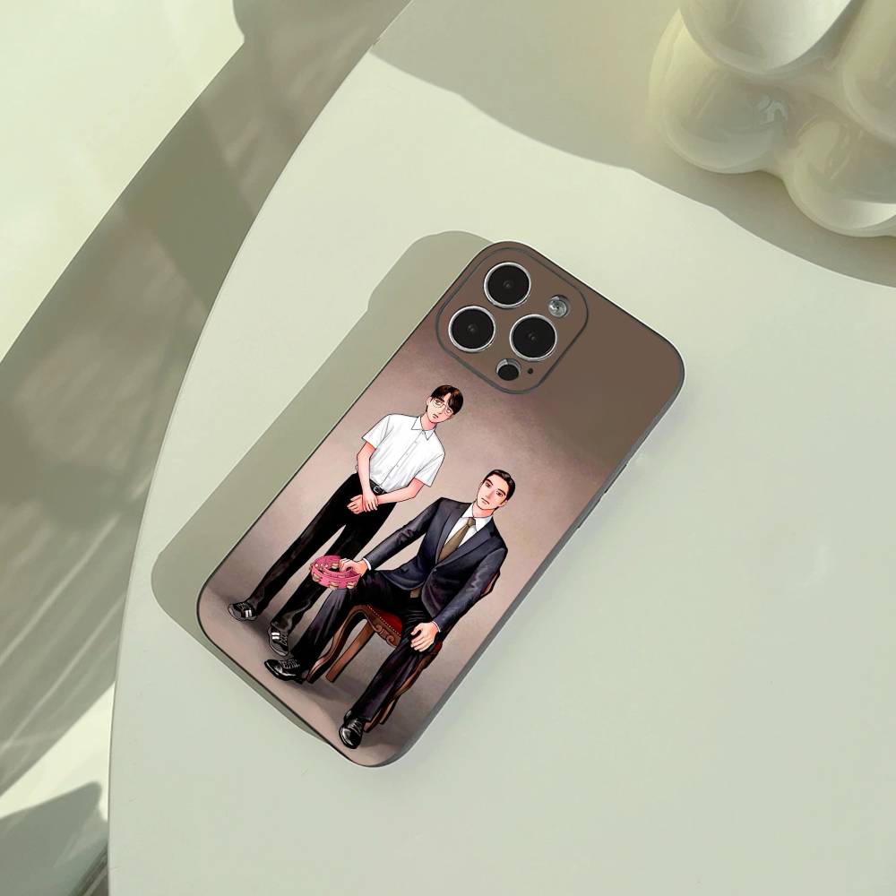 C-Captivated- By -You BL Phone Case For iPhone 17,16,15,14,13,12,11 Pro Max, Lightweight and Practical Soft Black Cover