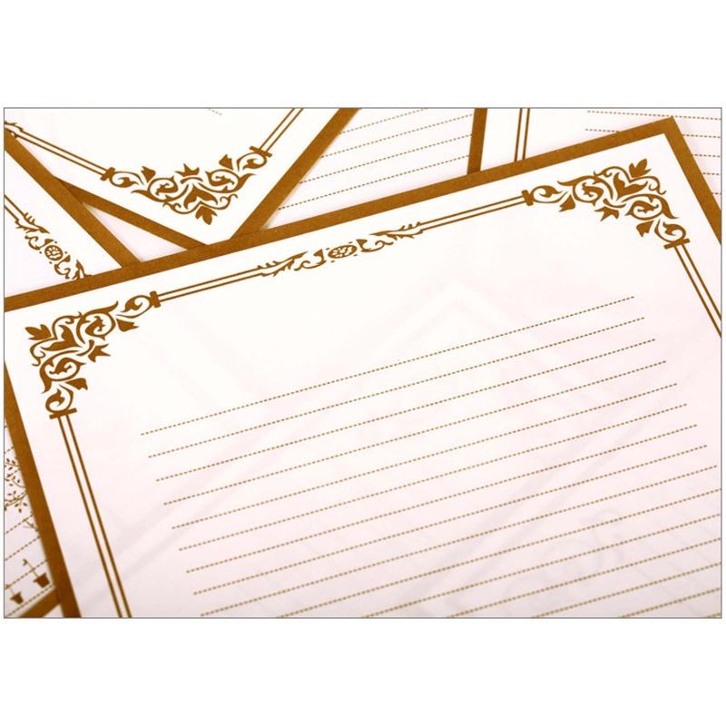 Letter Paper Stationary Set Retro Design Letter Paper for Vintage Invitations