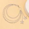 Punk Skateboard Metal Waist Chain With Hollow Star Pendant For Men And Women