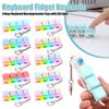 Klawiatura odprężająca z podświetleniem LED Klawiatura Fidget Przycisk DIY Ulgę w stresie dla dorosłych Aby złagodzić stres Zabić czas