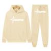 Gothic Punk Rock Letter Hoodie & Sweatshirt Set - Trendy Streetwear