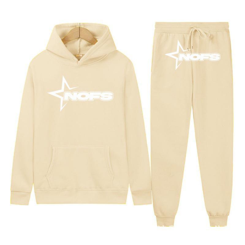 Gothic Punk Rock Letter Hoodie & Sweatshirt Set - Trendy Streetwear
