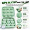 3D Soccer Ball Silicone Ice Cube Maker Tray 9-Cavity Football Ice Sphere Mold For Party Whiskey Cocktails Beverages Ice Trays