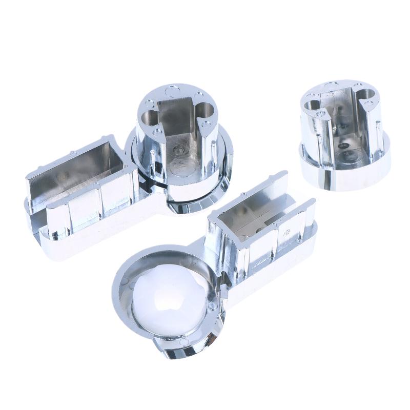 Duschgelenk-Halterungen Für 6Mm Glas Stabilität Für Duschwände Robustes Abs-Material Mit Chrom Design