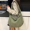 Japanese Minimalist Women's Large Capacity Shoulder Dumpling Bag - Solid Color Crossbody