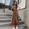 Girls Summer Design Set Sling Tank Top+ Wide Leg Pants 2pcs Junior Kids Suit