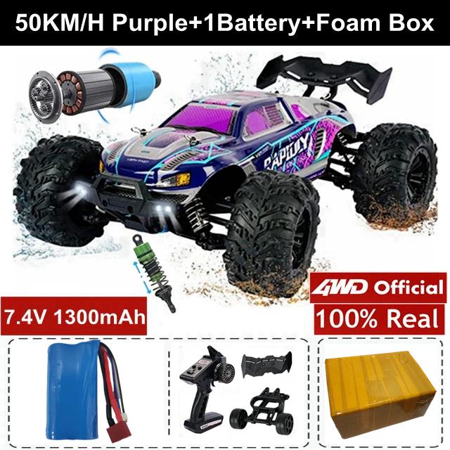 Nowe szybkie wyścigi terenowe 4WD RC samochód 50 KM/H lub 80 KM/H super bezszczotkowe szybkie radio 4x4 Off Road superszybkie wyścigi Drift zdalnie sterowana ciężarówka pojazd