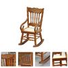 Rocking Chair Furniture Tiny Small Model Dolly House Mini Adorable Baby Accessories