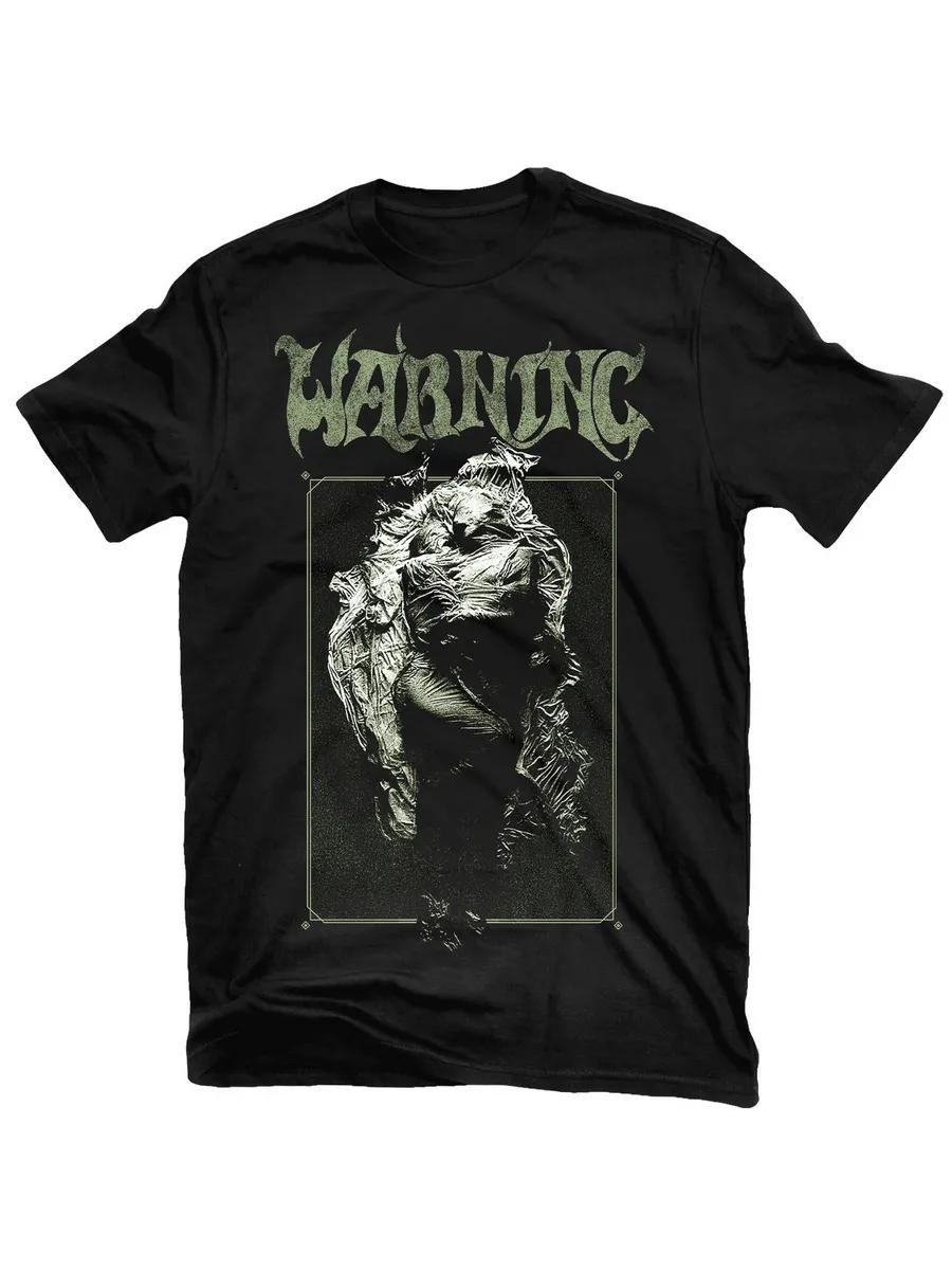 

Men s Warning Graphic T-Shirt, 100% Cotton Crew Neck Short Sleeve Tee, Casual Summer Top for Daily Wear and Gift L