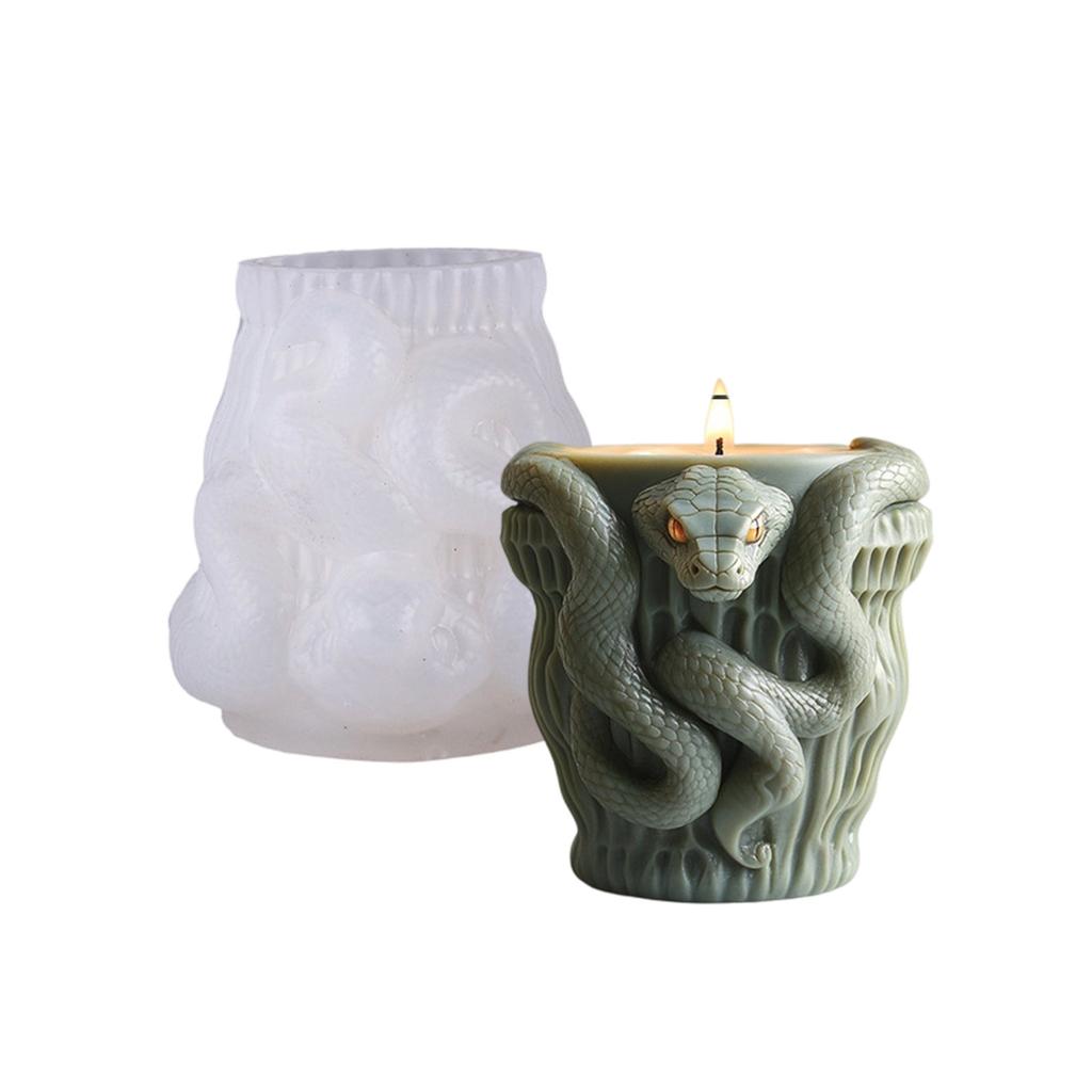 Snake Embossed Silicone Mold Silicone Texture Suitable for Resin Crafts Jewelry Candle Holder and Succulent Planter