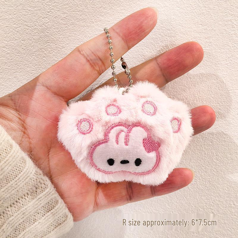 Year of the Sheep Lamb Keychain: Cute Plush Pendant for Students' Bags
