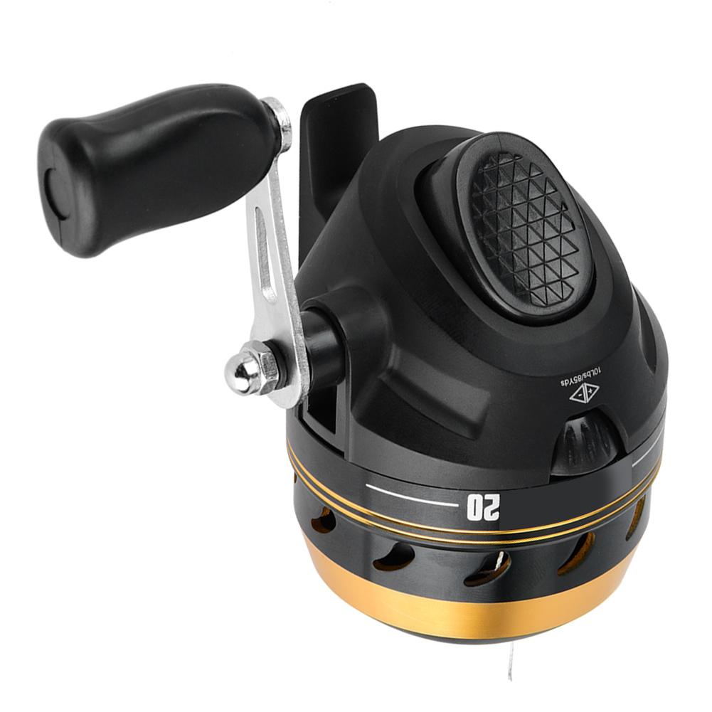 SY20 Shot Fishing Wheel Metal Fish Built in Line Casting Reel for Fishing Golden