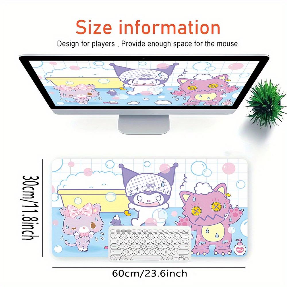 Bath Time, Cute Creatures Themed XXL Mouse Pad - Non-slip Rubber Desk Mat for Gaming and Office Use, Multi-Function Keyboard and Mouse Pad,