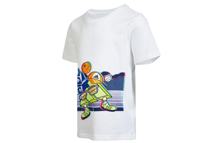 Adidas Grade School T Shirts Crew Neck Moderate HE0026 128