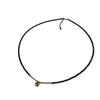 Black Beaded Choker Necklace with Gold Bell Pendant – Minimalist Dainty Jewelry for Women, Elegant Daily Gift Necklace