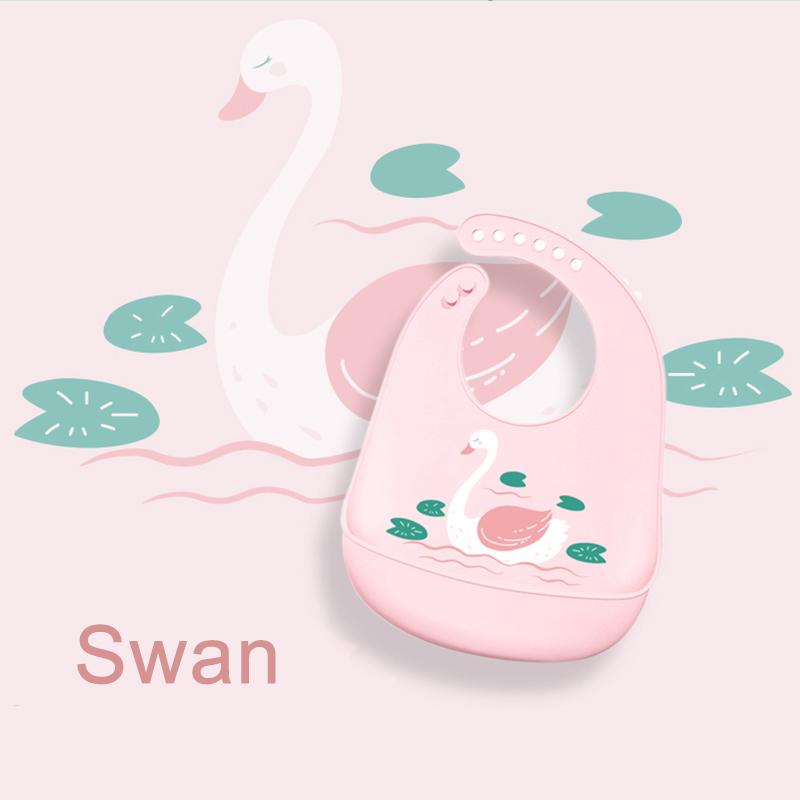 Babero de silicona para bebé, Baberos impermeables con forma de plátano para Saliva, delantales comestibles suaves para alimentación de recién nacidos con dibujos animados, bufanda para eructar ajustable para bebé