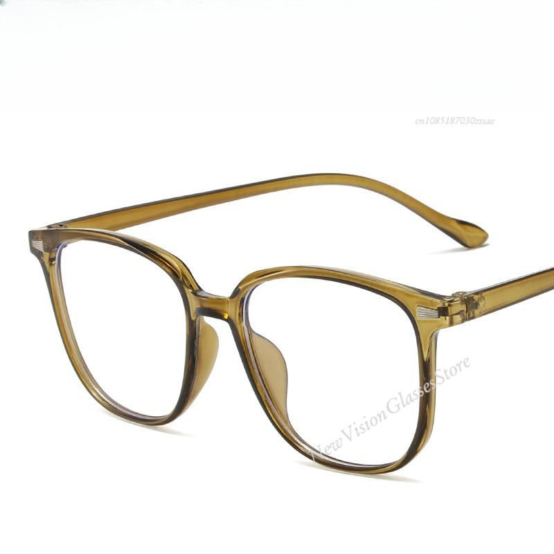 New Retro Ultra-Light Glasses Anti-Blue Light Flat Glasses Female Fashion Exquisite Casual Transparent Frame Flat Light Glasses