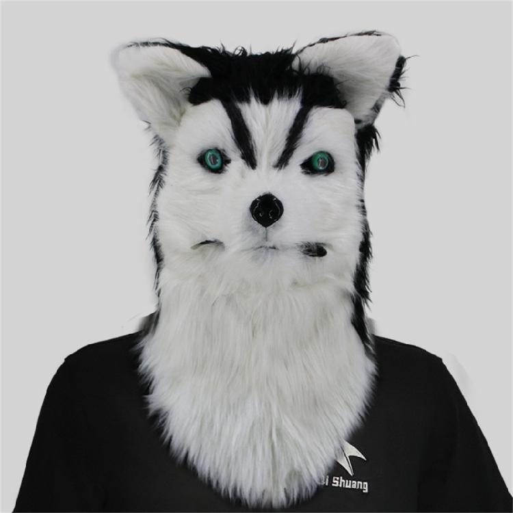 Realistic Mouth Mover Dog Mask Moving Mouth Animal Head Mask Cosplay Costume