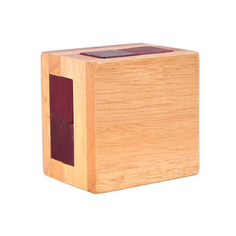 Mini Holzpuzzle Entriegelungsbox Spielzeug Labyrinth Knobelaufgabe Intellektuelles Geschenk für Kinder/Erwachsene