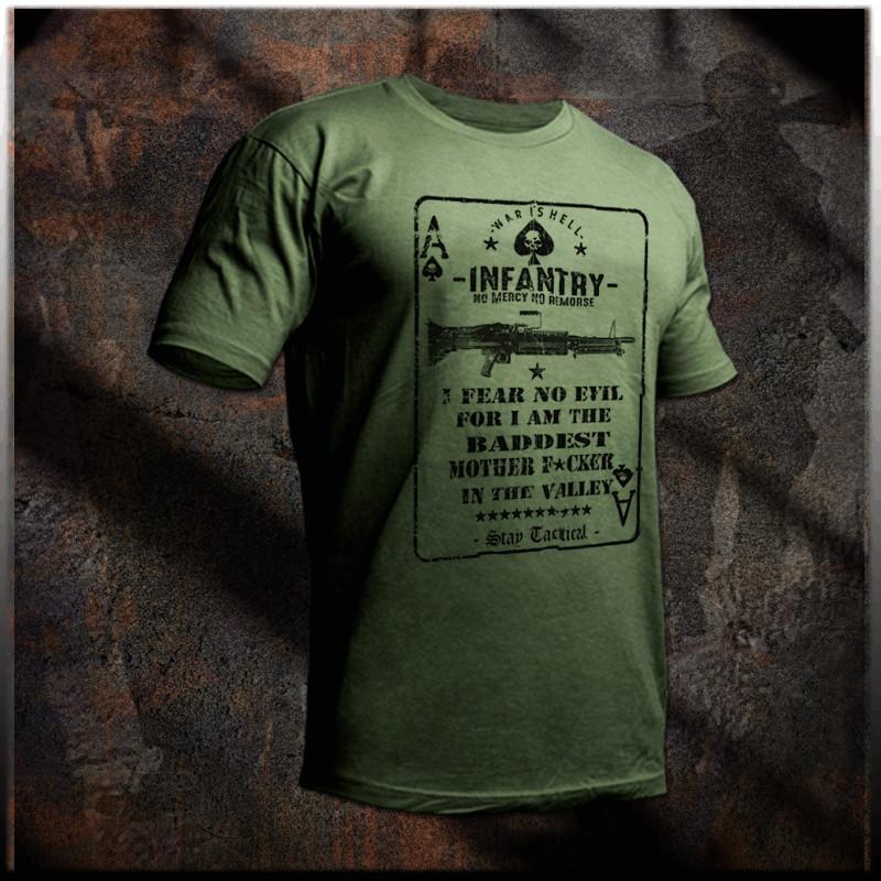 

Infantry t-shirt Combat Veteran Infantryman WPNS PLT Tactical assault grunt tee 4XL