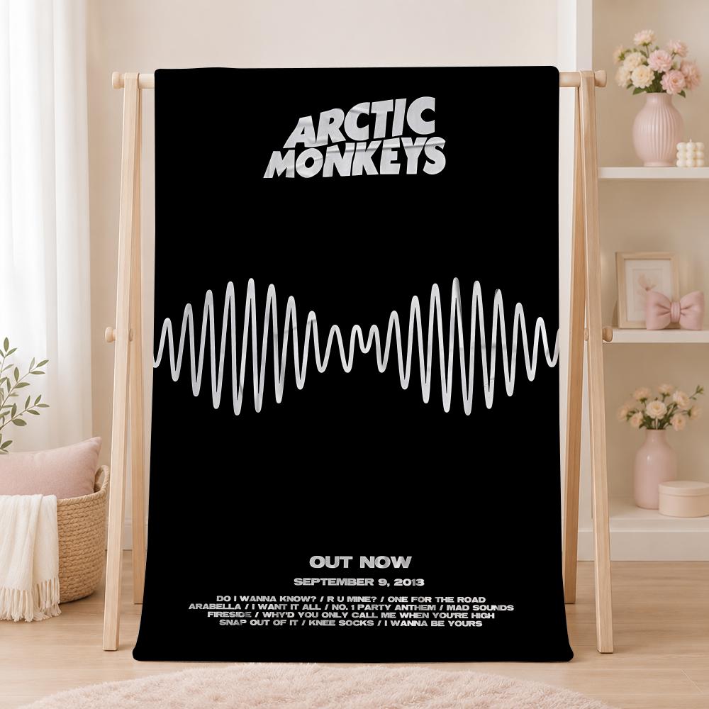 Rock Band A-Arctic MonkeysS Throw Summer Flannel Throw Blanket Soft Antistatic Washable KidFriendly Couch Bed