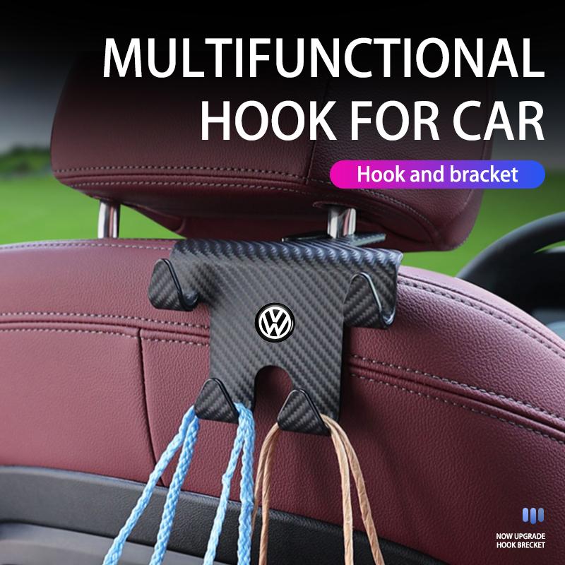 Four-Head Hook Car Accessories Seat Back Hook Portable Hanger For Volkswagen VW Scirocco Jetta Beetle Golf 4 5 6 Passat Polo B5 JJ2