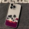 Summer Beach Sunset Palm Tree Clear Phone Case For Samsung Galaxy S26 S24 S25 S23 Ultra S22 S21 S20 Plus FE A50 A71 Soft Cover