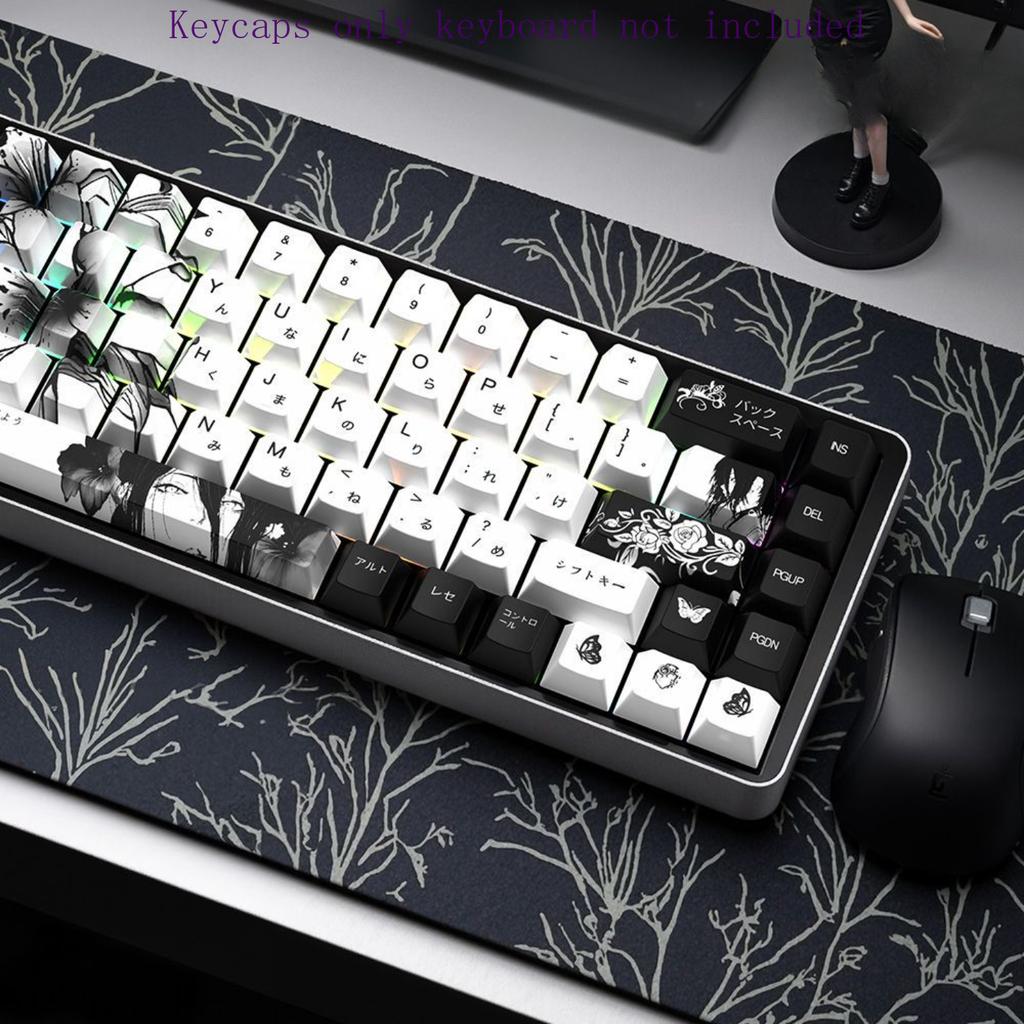 Japanese Anime Keycap PBT Cherry Personalized Keycap 139 Keys Compatible with 60/80/87/98/104/108 Mechanical Keyboard