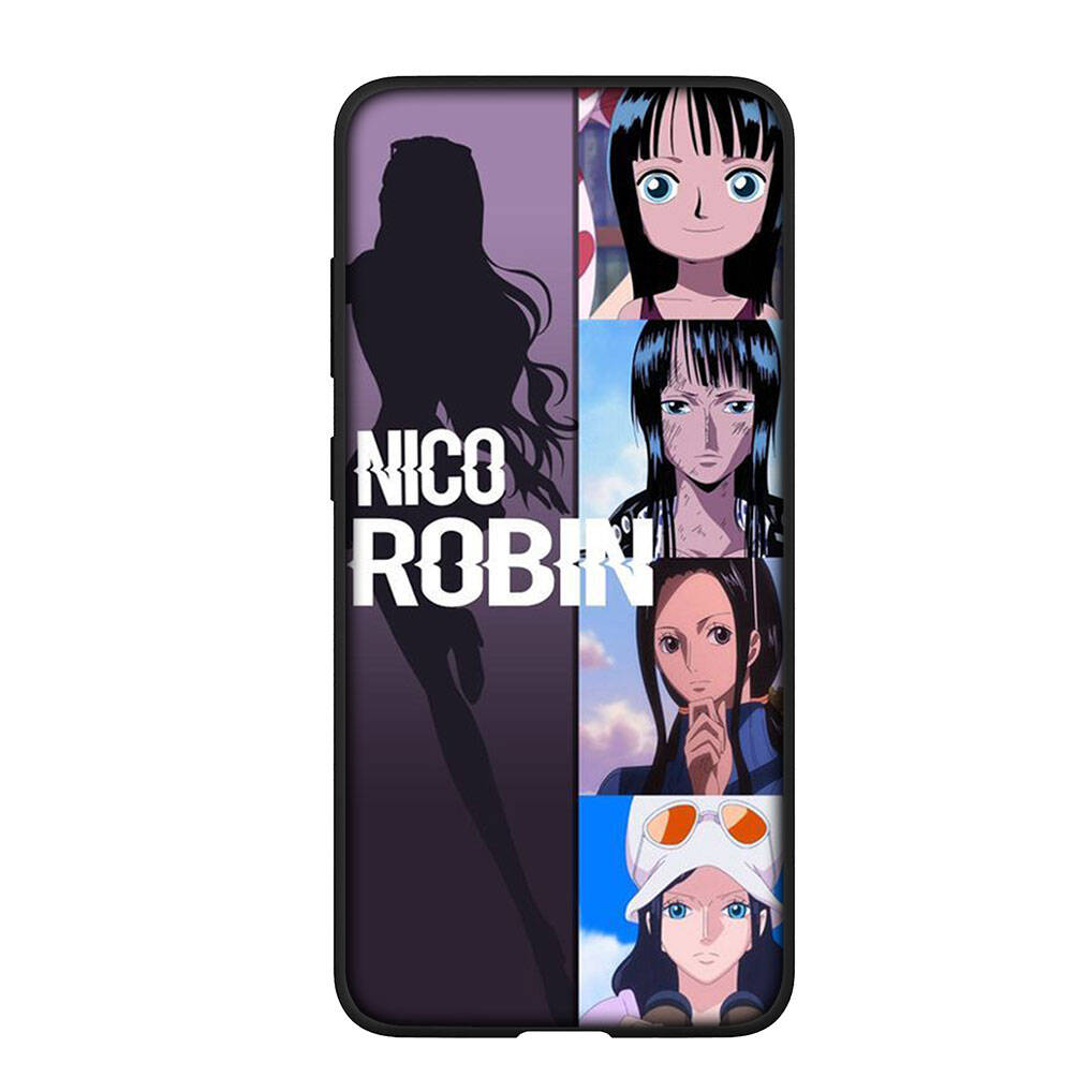for Samsung Galaxy S25 S24 S23 iPhone 17 16 15 Xiaomi Redmi Note 14 13 12 Plus Pro Max A37 A57 Case Nico Robin One Piece Cute Luffy OPPO Huawei Cover