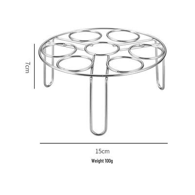 Ensemble de support à vapeur pour œufs à 7 trous en acier inoxydable