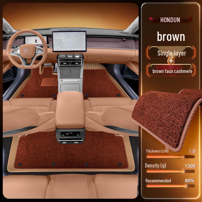 BYD Han L Floor Mats for TPEDM/EV25: New Car Interior Accessories for Driver and Passenger