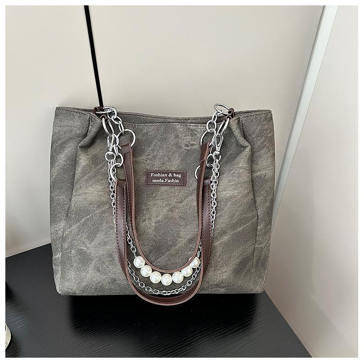 Tote Bag Women's 2025 New Summer Large-capacity High-end Fashion Niche Design College Student Class Backpack